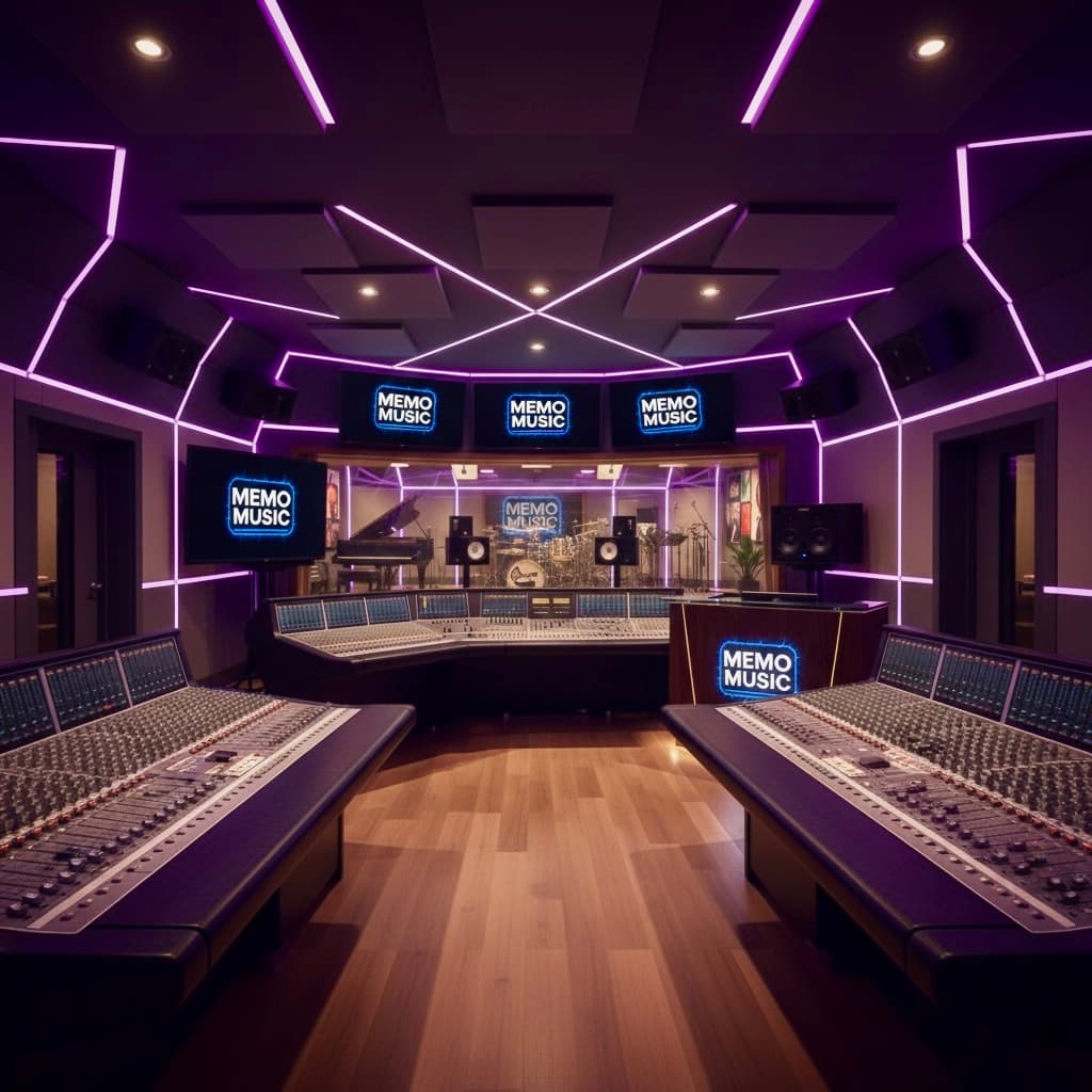 MEMO MUSIC team member in the studio