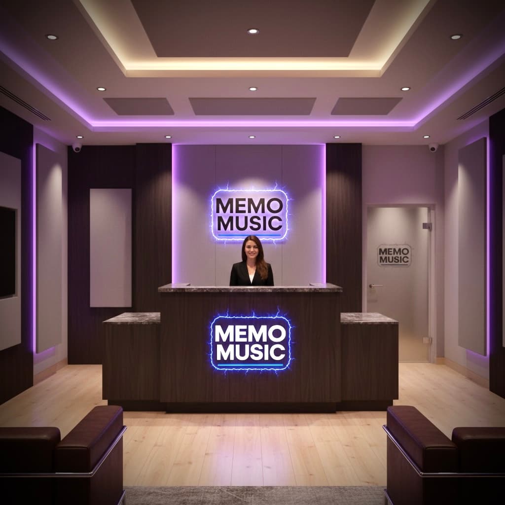 MEMO MUSIC reception area